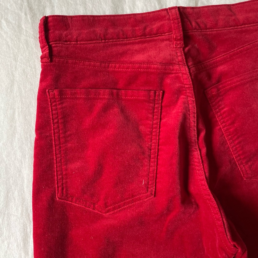 Banana Republic Red Velvet Slim Pants - Picture 4 of 7